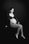Babybauchfotos Schwarz Weiss